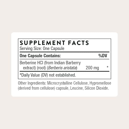 THORNE - Berberina - 200 mg (Antes Berbercap) - Apoya la Salud del Corazón, Inmunidad y Digestión* - 60 Cápsulas - imagen 2