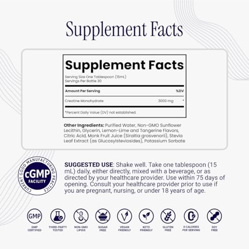 Rho Nutrition Creatina Monohidratada Liposomal - Suplemento Líquido de Alta Absorción para Masa Muscular, Recuperación y Energía Celular - imagen 2