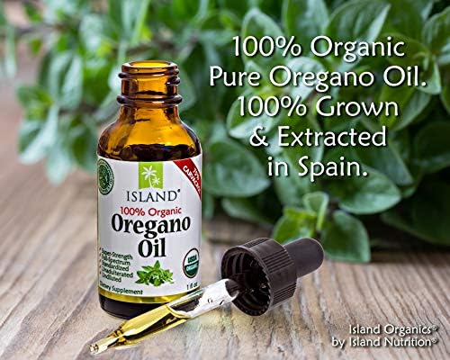 Aceite de Orégano Orgánico Island Nutrition - Gotas Líquidas 100% Puras y Sin Diluir - Certificado USDA (1 oz) 75% Carvacrol - Cultivado en España - - imagen 3
