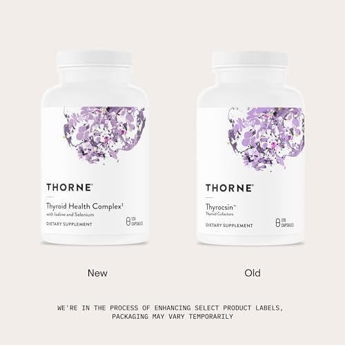 THORNE - Complejo de Salud de Tiroides - Cofactores para Soporte Funcional - Vitaminas B12, C y E, Ashwagandha, Yodo, Zinc, Selenio, Cobre y - imagen 3