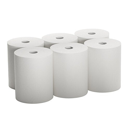 Toallas de Papel de Alta Capacidad VONDREHLE Compatibles con Dispensadores enMotion, Rollo de 10 x 800', Color Blanco, Paquete de 6 Rolls - imagen 2