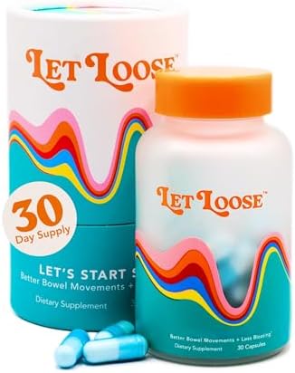 Píldoras Let Loose para Alivio Diario del Estreñimiento - Apoyo para la Hinchazón, Movimiento Intestinal Suave, Limpieza Suave del Intestino, 30 - imagen 1