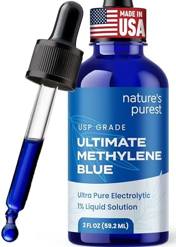 Sweat & Soul Azul Metileno Grado Farmacéutico 2oz - Hecho en EE. UU. - Solución Electrolítica Balanceada 1% - Grado USP, Sin Formaldehído, Sin - imagen 1