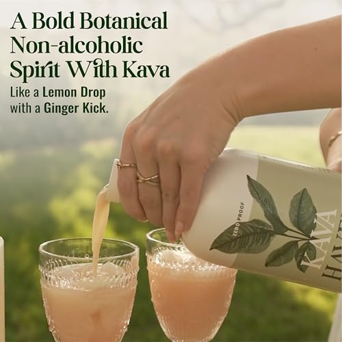 Espíritu No Alcohólico Kava Haven, Botella de 750mL | Bebida Kava Kava | Alternativa Natural para Mezclas | Bajo en Calorías | Sabor Limón Jengibre - imagen 8