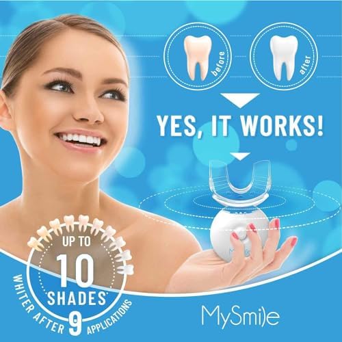 Kit de Blanqueamiento Dental MySmile con Luz LED, Blanqueador Rápido No Sensible de 10 Min con 3 Gel de Peróxido de Carbamida, Elimina Manchas de - imagen 2