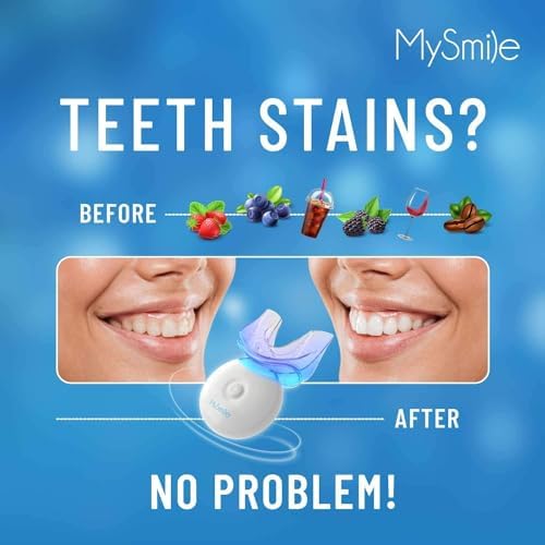 Kit de Blanqueamiento Dental MySmile con Luz LED, Blanqueador Rápido No Sensible de 10 Min con 3 Gel de Peróxido de Carbamida, Elimina Manchas de - imagen 3