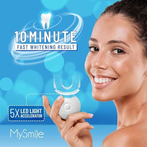 Kit de Blanqueamiento Dental MySmile con Luz LED, Blanqueador Rápido No Sensible de 10 Min con 3 Gel de Peróxido de Carbamida, Elimina Manchas de - imagen 4