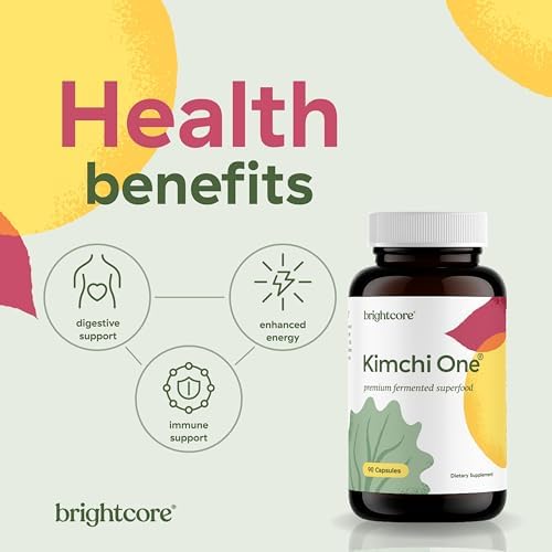 Brightcore Nutrition - Kimchi One, Cápsulas de Polvo de Kimchi, Probióticos, Enzimas y Antioxidantes, Suplemento Premium para la Salud Digestiva, 90 - imagen 2