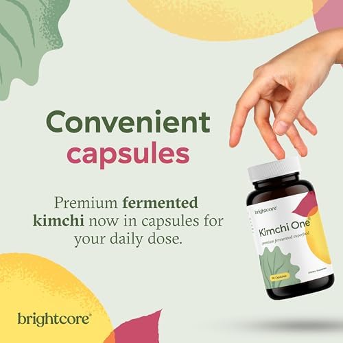 Brightcore Nutrition - Kimchi One, Cápsulas de Polvo de Kimchi, Probióticos, Enzimas y Antioxidantes, Suplemento Premium para la Salud Digestiva, 90 - imagen 4