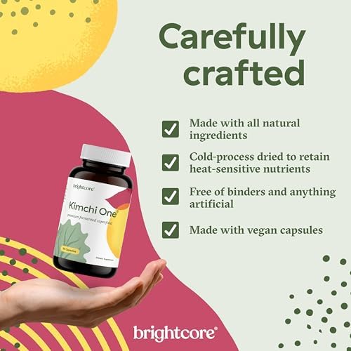 Brightcore Nutrition - Kimchi One, Cápsulas de Polvo de Kimchi, Probióticos, Enzimas y Antioxidantes, Suplemento Premium para la Salud Digestiva, 90 - imagen 5