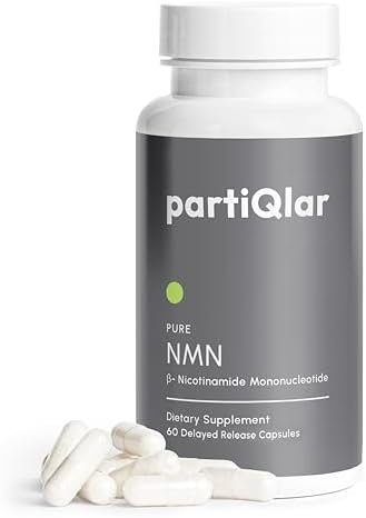 Suplemento partiQlar NMN 500mg - Alta Pureza de Nicotinamida Mononucleótido - Aumentador de NAD+ para Antienvejecimiento, Energía Celular y - imagen 1