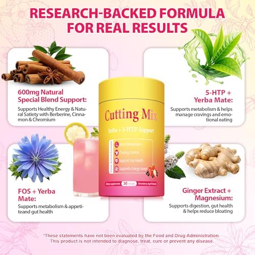 Mezcla de Bebida para Corte BOSNETHUINH – Berberina, Cromo, 5-HTP, Yerba Mate, FOS y Magnesio | Apoya la Saciedad, Energía y Salud Digestiva | Sabor - imagen 6