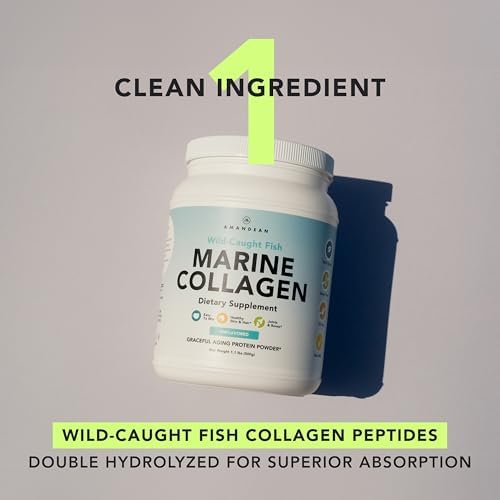 Amandean Polvo de Péptidos de Colágeno Marino. Doble Hidrolizado para Mayor Absorción. Suplemento de Colágeno de Pescado Silvestre. Colágeno Tipo 1 y - imagen 4