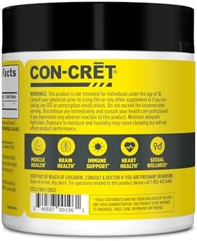 CON-CRET Creatina HCl en Polvo | Apoyo Muscular, Cognitivo y Energía Celular | Sin Hinchazón ni Calambres | Hecho en EE. UU. y Certificado NSF | Piña - imagen 8