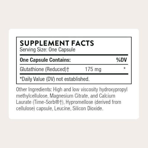THORNE - Glutatión-SR - Suplemento de Liberación Sostenida - Apoyo Antioxidante para Hígado, Cerebro, Corazón, Pulmones y Ojos* - Certificado NSF - imagen 2