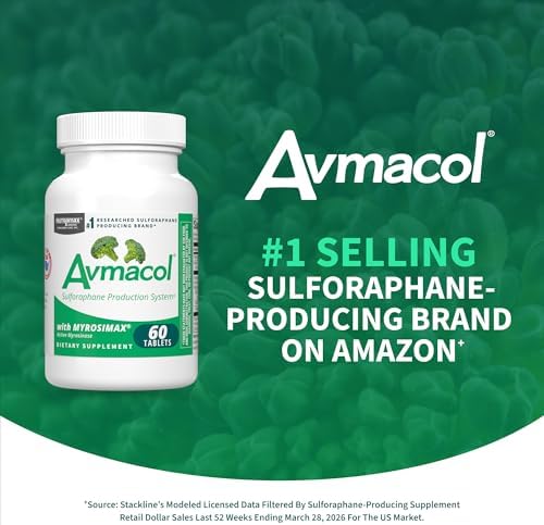 Nutramax Laboratories Avmacol - Suplemento Detoxificante con Glucorafanin y Myrosinasa Activa, 60 Tabletas para Adultos y Niños - imagen 8