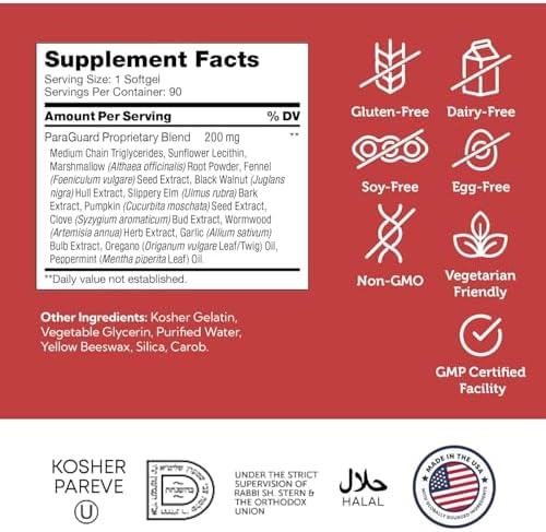 Zahler ParaGuard - Suplemento para la Salud Intestinal de Adultos Ocupados - Con Ajenjo y Clavo para el Equilibrio Digestivo - Kosher, Libre de - imagen 5