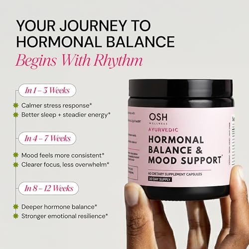 Equilibrio Hormonal Ayurvédico para Mujeres | Reductor de Cortisol | Apoyo para Ánimo, Energía, Estrés y Sueño | Estrógeno | Perimenopausia | - imagen 4