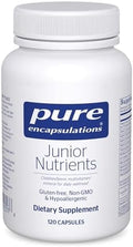 Pure Encapsulations Junior Nutrients - Multivitamínico para Niños y Adolescentes - Sin Hierro - Con Calcio, Vitamina D3 y C - No GMO y Vegetariano - - imagen 1