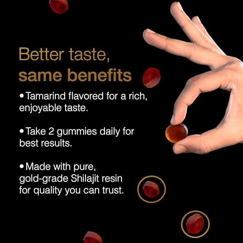Gomitas Be Bodywise Shilajit Puro de Himalaya Gold I Sin Azúcar Añadido I Con Ashwagandha y Gokshura I 60 Gomitas Naturales y Orgánicas - imagen 4