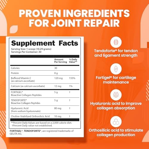 SaltWrap Colágeno Synthesis - Péptidos de Colágeno para Articulaciones con Fortigel y Tendoforte, Mejor Polvo de Colágeno para Recuperación de - imagen 3