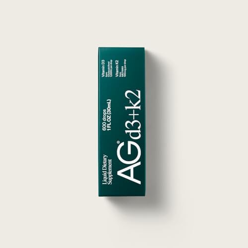 Gotas de Vitamina D3 K2 AG1, 1000UI de Vitamina D3 y 100mcg de K2 por Porción, Apoya la Densidad Ósea y Absorción de Calcio (Athletic Greens) - imagen 2