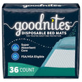 Goodnites Almohadillas Desechables para Cama para Incontinencia, 2.4 x 2.8 pies, 36 piezas (4 paquetes de 9) - imagen 1