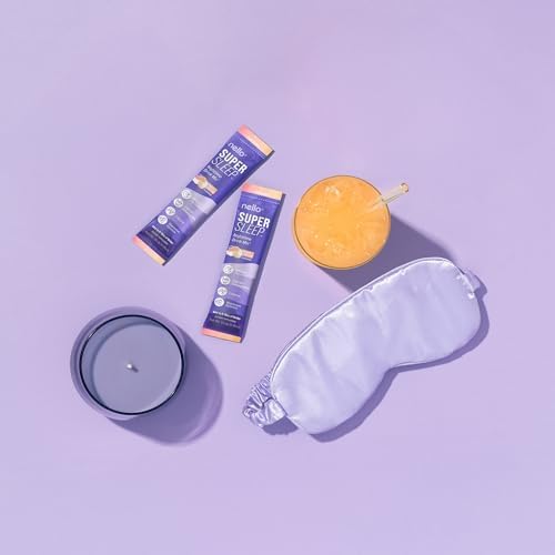 Nello Supersleep, Mezcla de Bebida para Soporte Nocturno, Ashwagandha, Maizinol, L-Glicina, Magnesio Glicinato, Sabor Durazno (Paquete de 20) - imagen 8