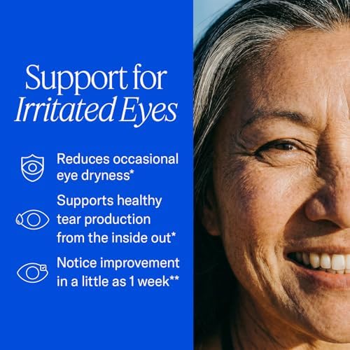 EyePromise EZ Tears Vitaminas para los Ojos - 60 Softgels, Suministro para 30 Días - Suplemento Ocular con Omega 3, Aceite de Onagra y Extracto de - imagen 2