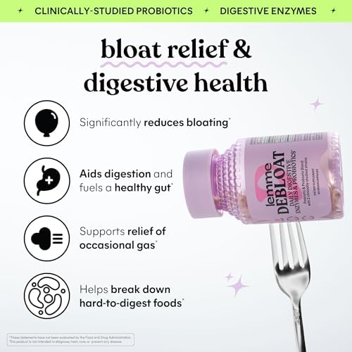 Lemme Debloat Cápsulas 3 en 1 de Prebióticos, Probióticos y Enzimas Digestivas para Alivio de Inflamación y Gas - 60 Cápsulas - imagen 2