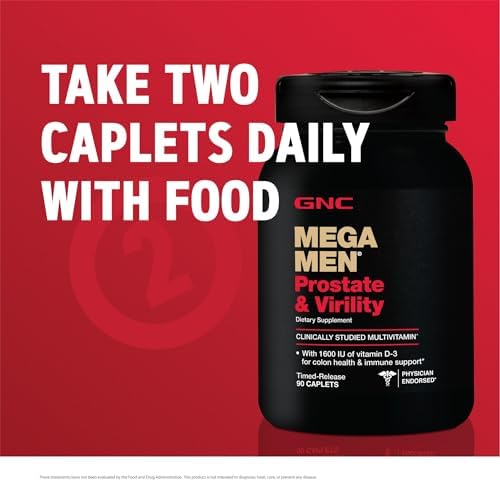 GNC Mega Men Multivitamínico para la Salud Prostática y Virilidad Masculina, Apoya la Salud Sexual y Prostática, 90 Cápsulas - imagen 7