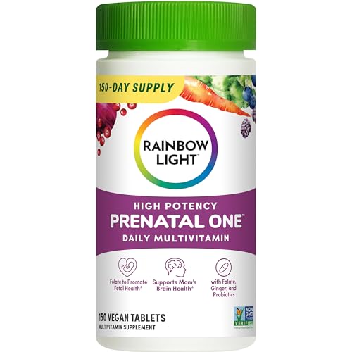 Rainbow Light Multivitamínico Prenatal One + para Mujeres con Probióticos | 150 Tabletas | Nutrición Esencial para Mamá y Bebé | Vitaminas C & D, - imagen 2