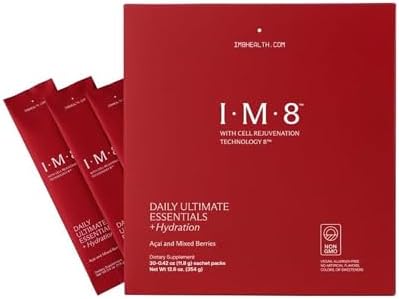 Suplemento Multivitamínico IM8 Daily Ultimate Essentials, Paquetes de Viaje, 30 Porciones, 92 Ingredientes Nutritivos, CoQ10, Probióticos, Vegano, - imagen 1