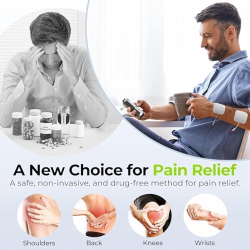 Unidad TENS Recargable AUVON, Estimulador Muscular, Elegible para FSA HSA, Máquina Digital con 8 Modos Personalizables, Masajeador Electrónico para - imagen 2