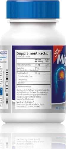 Vita Sciences Migravent – Fórmula Nutricional Avanzada con Magnesio, CoQ10, Vitamina B2 y Butterbur para Bienestar Cerebral y Circulatorio – 60 - imagen 3