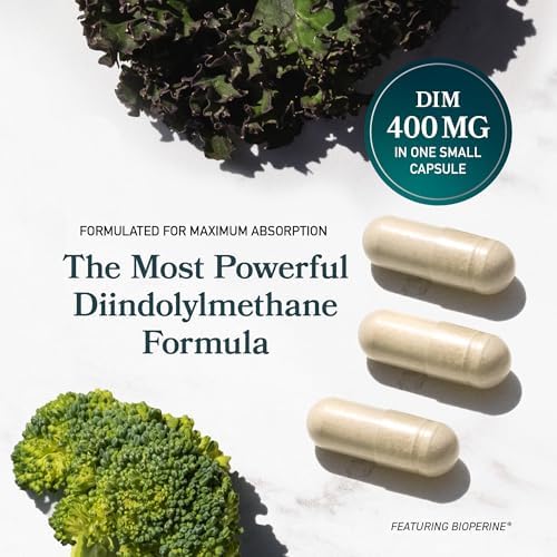Suplemento DIM 400MG Extra Fuerte | Equilibrio Hormonal para Hombres y Mujeres | Alivio de Menopausia, Acné, Sofocos, Soporte Prostático y - imagen 4