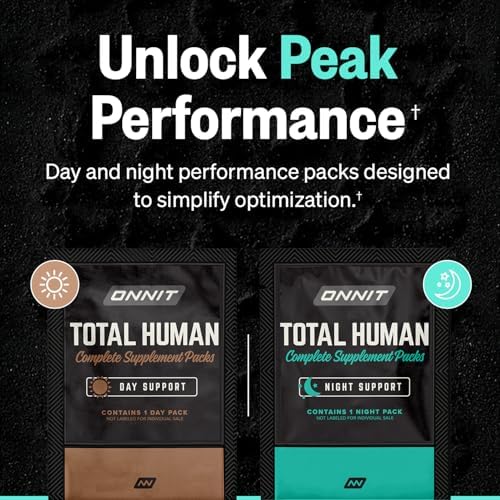 ONNIT Total Human Multivitamin para Adultos, Paquetes de Cápsulas Diarias y Nocturnas, Suplemento Dietético, 30 Días, 60 Paquetes - imagen 2