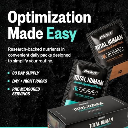 ONNIT Total Human Multivitamin para Adultos, Paquetes de Cápsulas Diarias y Nocturnas, Suplemento Dietético, 30 Días, 60 Paquetes - imagen 3