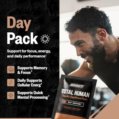 ONNIT Total Human Multivitamin para Adultos, Paquetes de Cápsulas Diarias y Nocturnas, Suplemento Dietético, 30 Días, 60 Paquetes - imagen 6