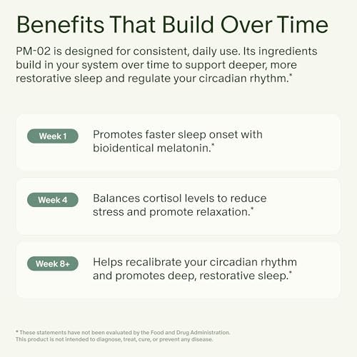 Seed PM-02 Sleep + Restore - Suplemento para Dormir para Mujeres y Hombres - Melatonina Bioidéntica y Ashwagandha - Vegano - 30 Cápsulas (Suministro - imagen 4