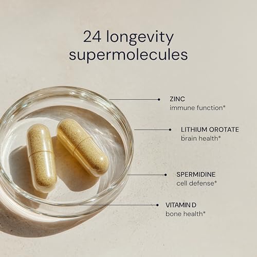 Cápsulas Esenciales Blueprint Bryan Johnson - Multivitamínico/Mineral Diario para Hombres y Mujeres - Suplemento Antioxidante con Calcio, Vitamina - imagen 5