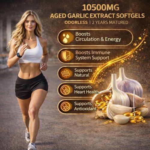 Prestige Supply Extracto de Ajo Aged 2026, Suplementos de Ajo Sin Olor con Magnesio, Cromo, B1 y B9, Apoya la Salud Inmunológica y Función Cardíaca | - imagen 3