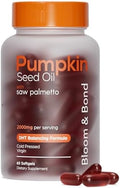 Aceite de Semilla de Calabaza Bloom & Bond® con Saw Palmetto para Mujeres [2000mg por Porción] - Softgels Orgánicos Prensados en Frío para Cabello y - imagen 1