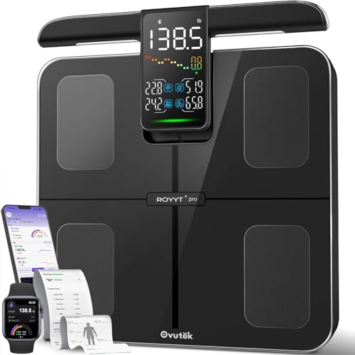 Báscula Profesional Inteligente Ovutek para Peso Corporal, IMC, Grasa Corporal, Masa Muscular, Alta Precisión, Pantalla Grande, Sincroniza con App de - imagen 8