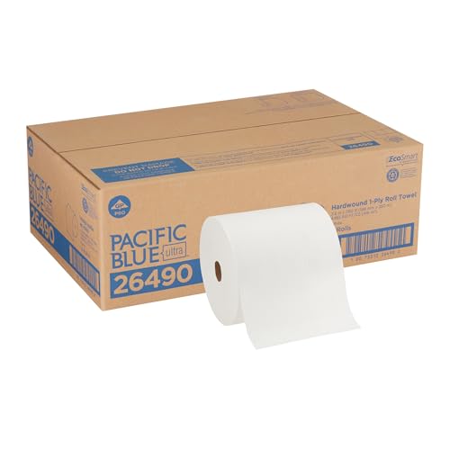 Rollo de Toallas de Papel Recicladas de Alta Capacidad Pacific Blue Ultra de GP PRO (Georgia-Pacific), Blanco, 26490, 1150 Pies por Rollo, 6 Rolls - imagen 4