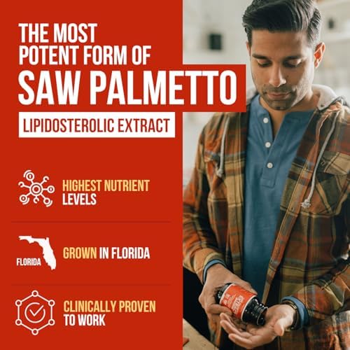 Extracto de Saw Palmetto – Potencia 10X, Grado Farmacéutico - Con Aceite de Semilla de Calabaza - Apoya la Salud Prostática, Alivia Problemas de - imagen 2