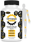 OptiWize Suplemento de Colágeno Hidrolizado 10 en 1 para Articulaciones, MSM, Ácido Hialurónico, Glucosamina, Condroitina y Más - 320 Cápsulas para - imagen 1