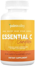 Paleovalley Essential C Complex - Suplemento de Vitamina C para Inmunidad - 1 Paquete, 450mg - Superalimentos Orgánicos: Cereza Acerola, Camu Camu, - imagen 1