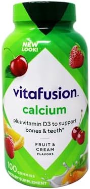 Gomitas VitaFusion de Calcio 500 mg, Suplemento Dietético, Sabores Frutales y de Crema - 100 piezas, Paquete de 2 - imagen 2