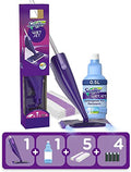 Mopa de Piso Swiffer WetJet, Kit Inicial, Incluye: 1 WetJet, 5 Paños, 1 Solución Limpiadora y 4 Baterías - imagen 1